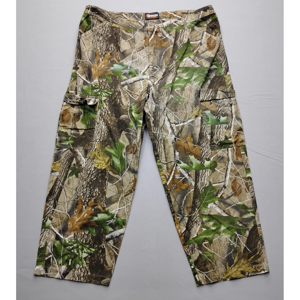 Outfitters Ridge Mens XXL Realtree Hardwoods Camo Cargo Pants 42x30